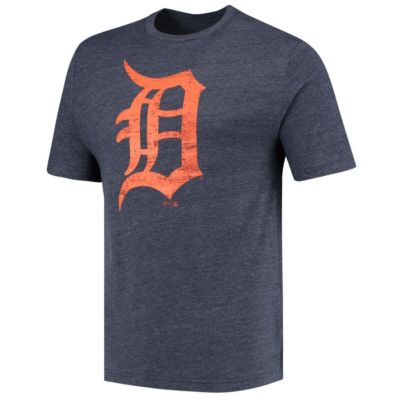 MLB Fanatics Detroit Tigers Weathered Official Logo Tri-Blend T-Shirt