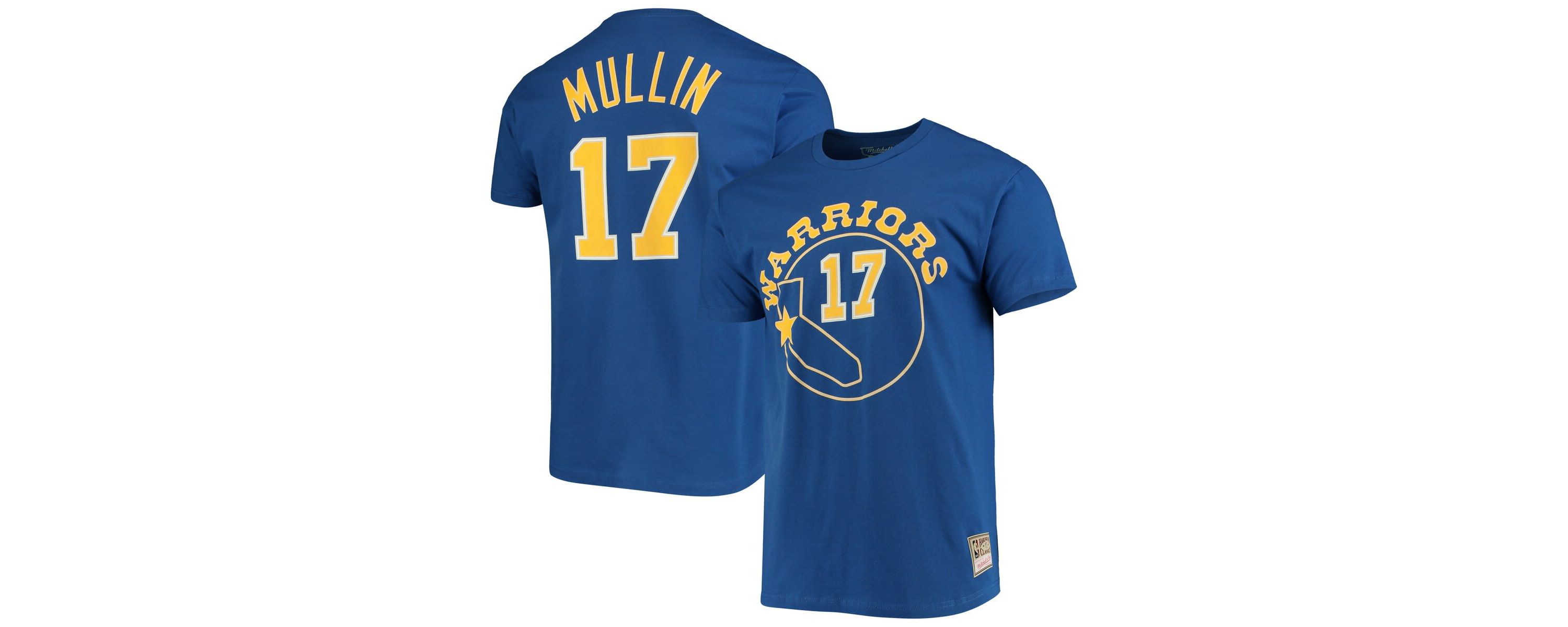 NBA Chris Mullin Golden State Warriors Hardwood Classics Name & Number Team T-Shirt