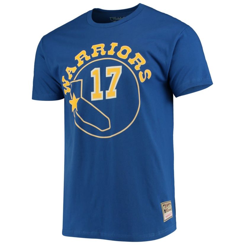 NBA Chris Mullin Golden State Warriors Hardwood Classics Name & Number Team T-Shirt