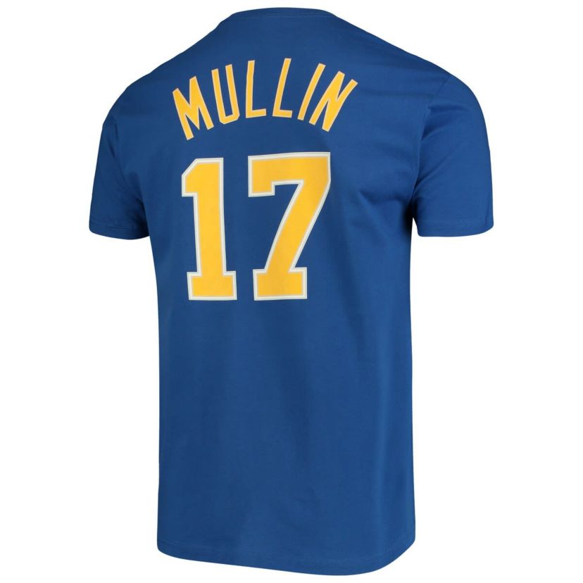 NBA Chris Mullin Golden State Warriors Hardwood Classics Name & Number Team T-Shirt