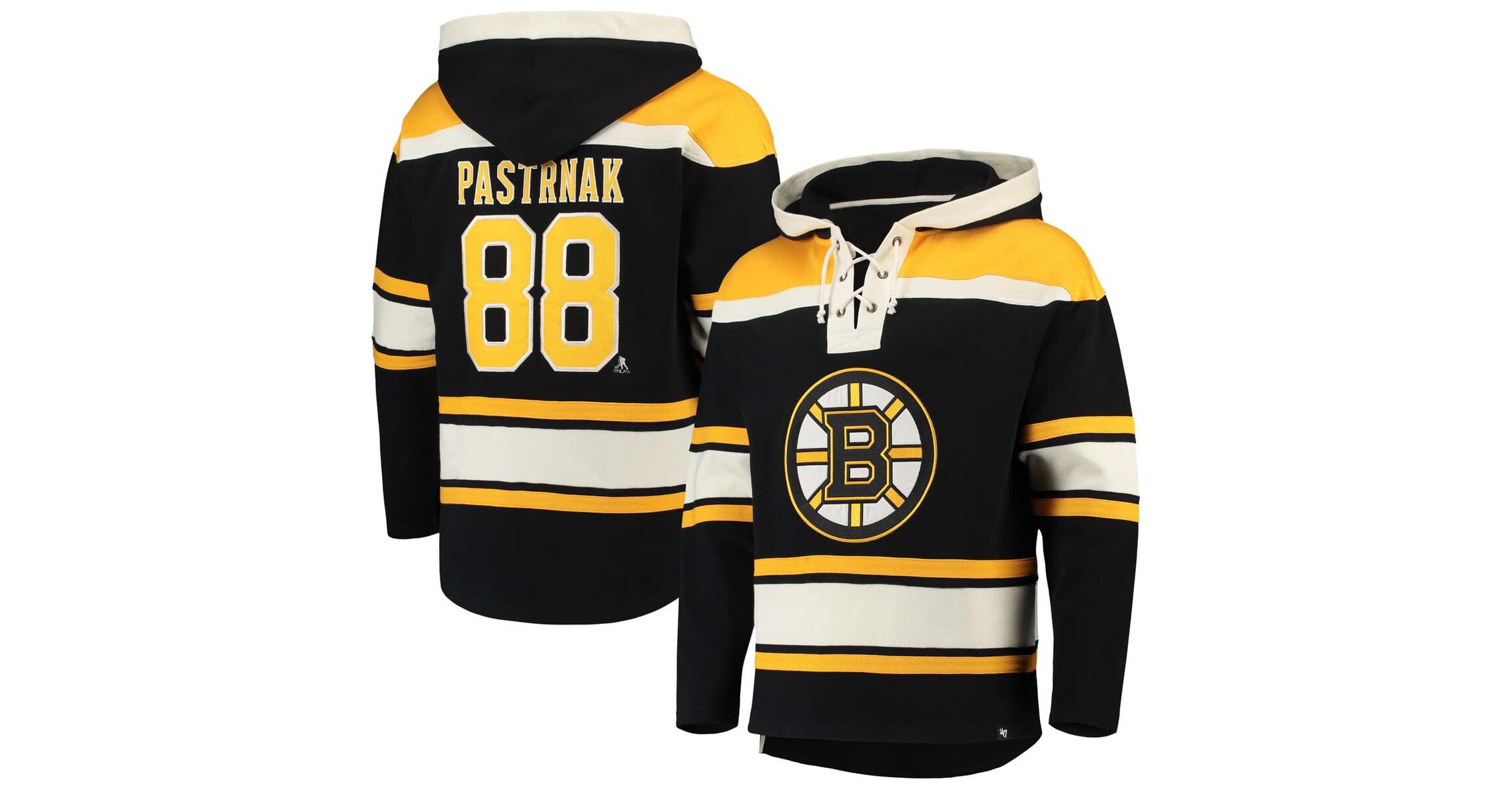 NHL David Pastrnak Player Lacer Pullover Hoodie