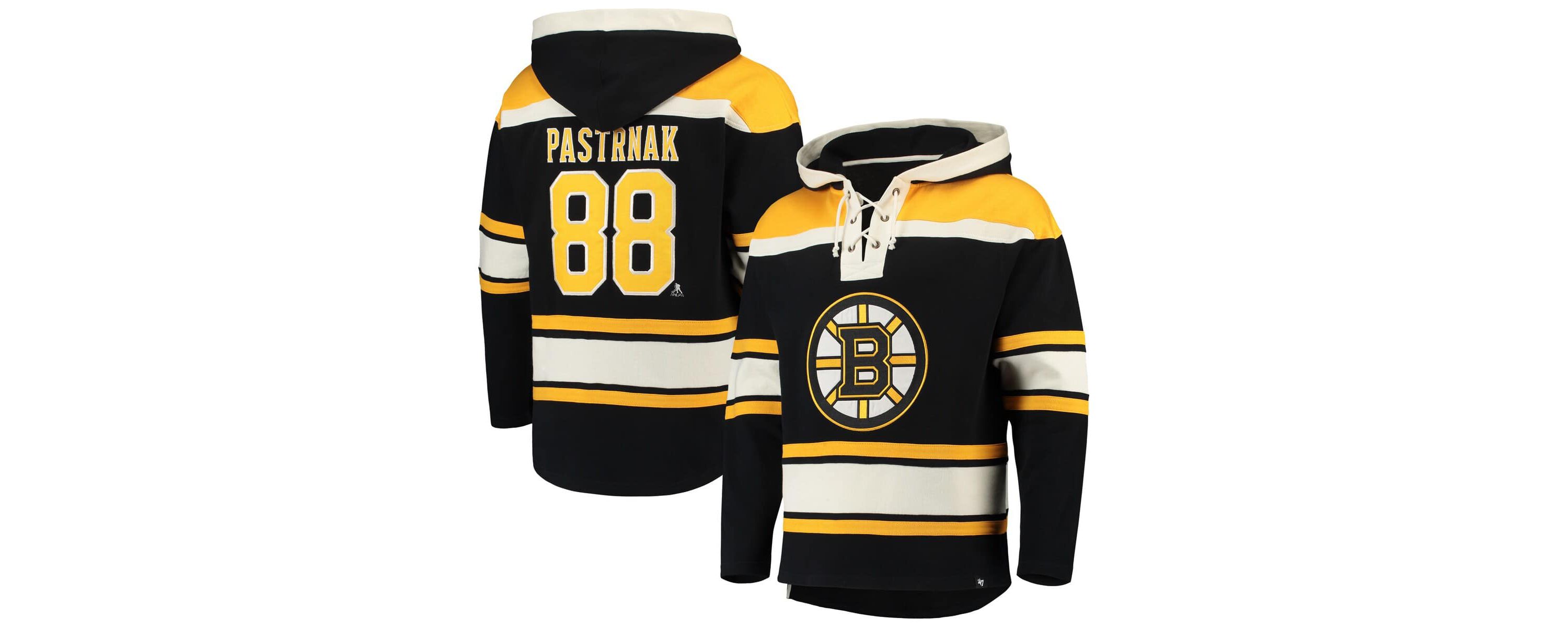 NHL David Pastrnak Player Lacer Pullover Hoodie