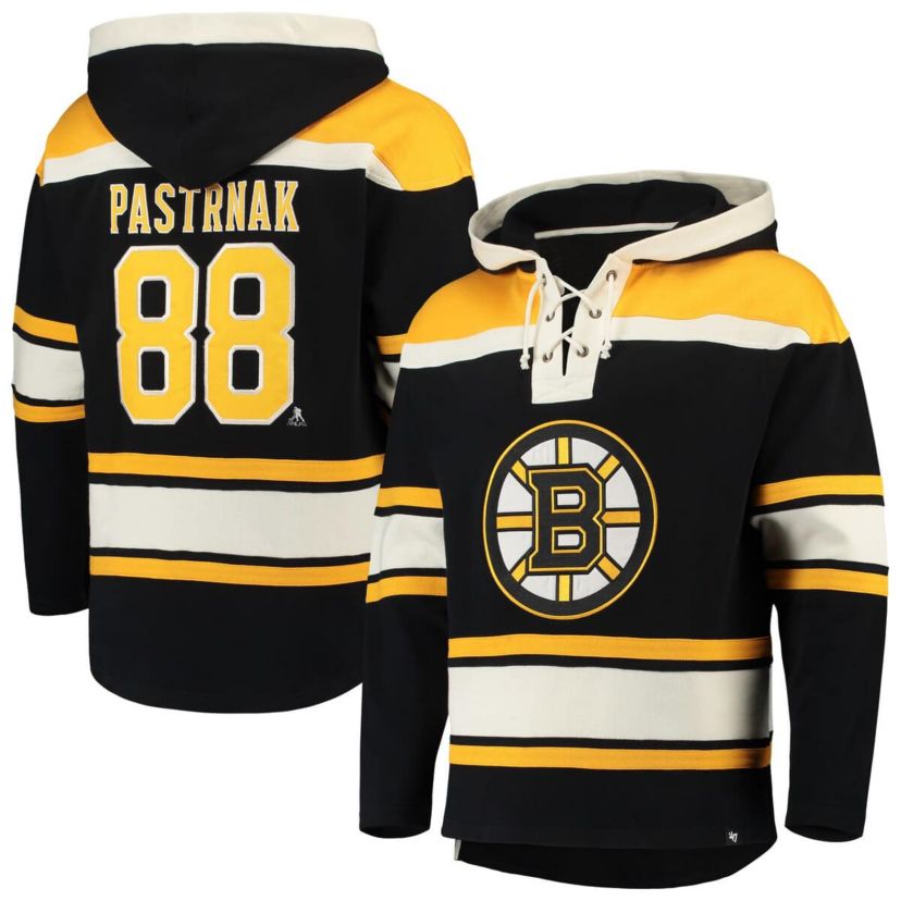 NHL David Pastrnak Player Lacer Pullover Hoodie