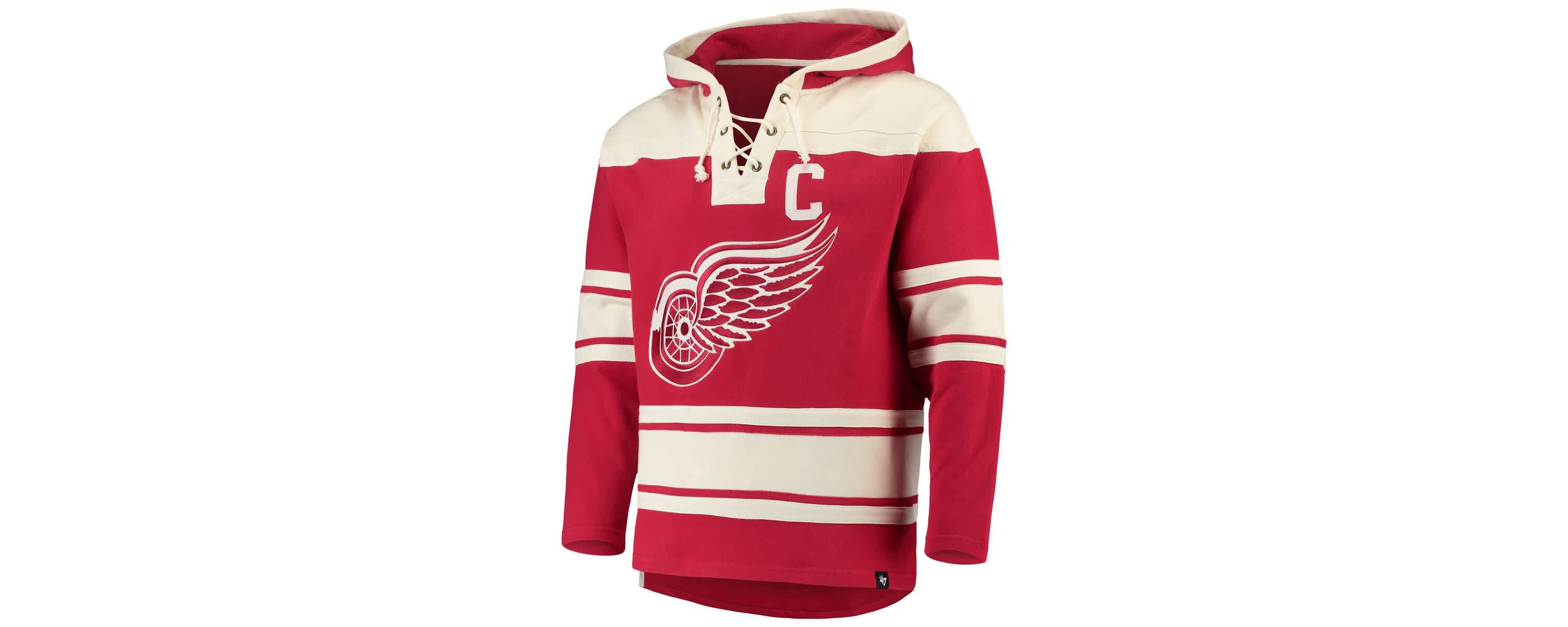 NHL Steve Yzerman Detroit Wings Player Lacer Pullover Hoodie