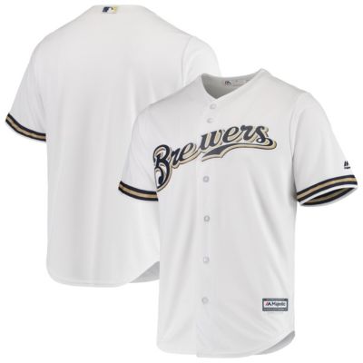 MLB Milwaukee Brewers Home Official Cool Base Jersey