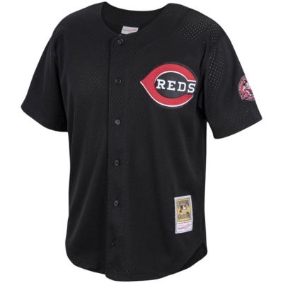 MLB Ken Griffey Jr. Cincinnati Reds Cooperstown Collection Mesh Batting Practice Button-Up Jersey