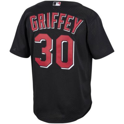 MLB Ken Griffey Jr. Cincinnati Reds Cooperstown Collection Mesh Batting Practice Button-Up Jersey