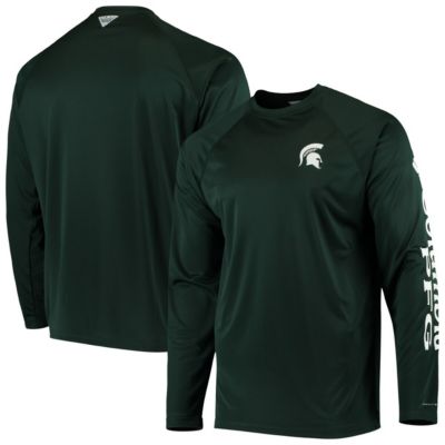 NCAA Michigan State Spartans Terminal Tackle Omni-Shade Raglan Long Sleeve T-Shirt