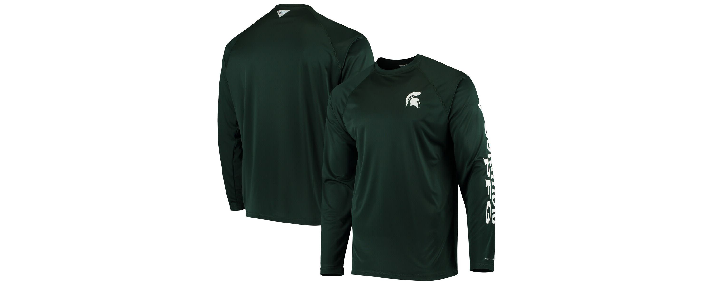 NCAA Michigan State Spartans Terminal Tackle Omni-Shade Raglan Long Sleeve T-Shirt