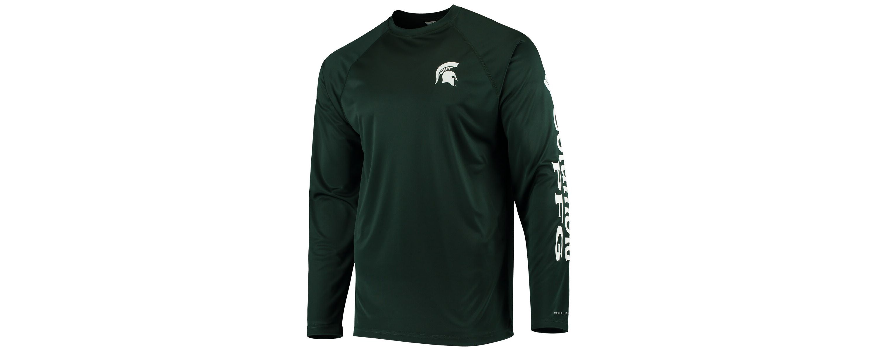 NCAA Michigan State Spartans Terminal Tackle Omni-Shade Raglan Long Sleeve T-Shirt
