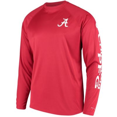 Alabama Crimson Tide NCAA Alabama Tide Terminal Tackle Omni-Shade Raglan Long Sleeve T-Shirt