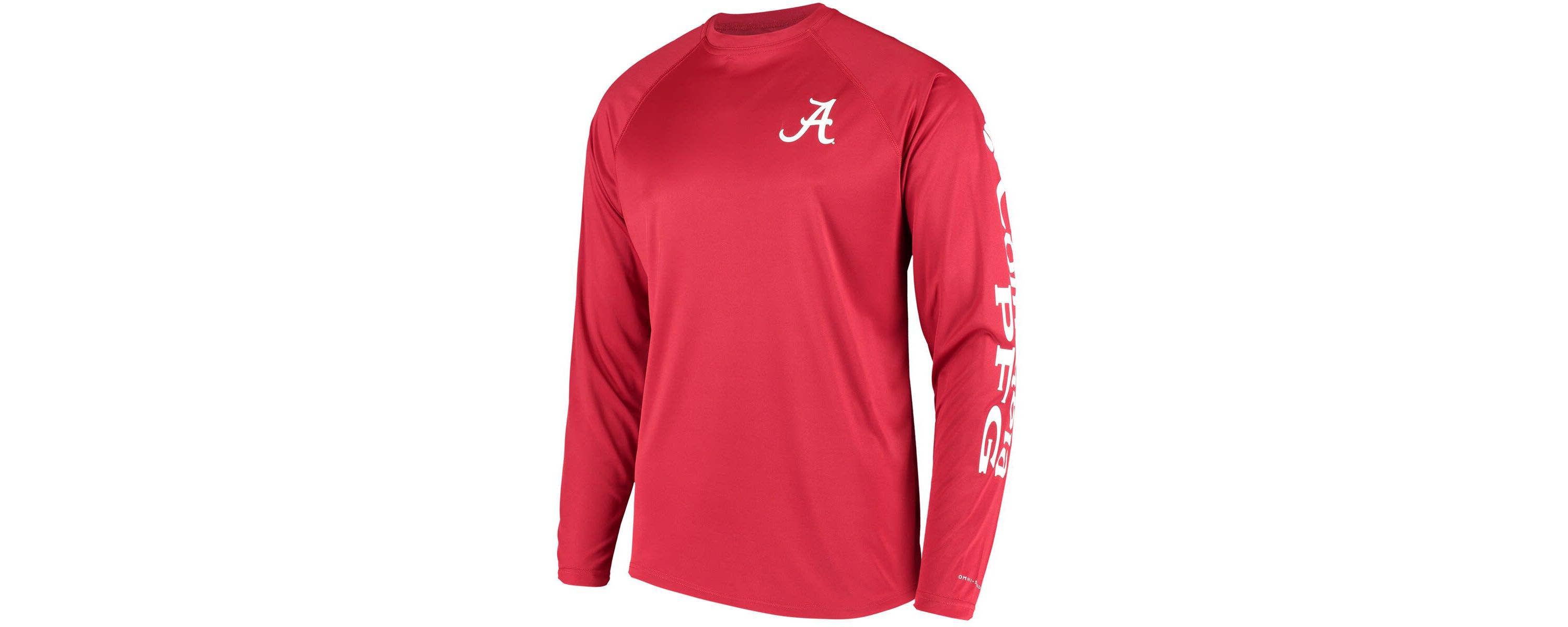 Alabama Crimson Tide NCAA Alabama Tide Terminal Tackle Omni-Shade Raglan Long Sleeve T-Shirt