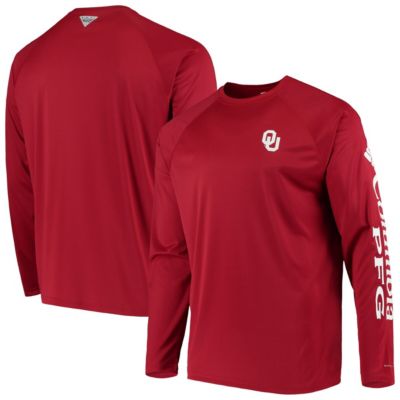 NCAA Oklahoma Sooners Terminal Tackle Omni-Shade Raglan Long Sleeve T-Shirt