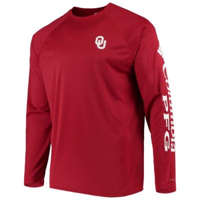 NCAA Oklahoma Sooners Terminal Tackle Omni-Shade Raglan Long Sleeve T-Shirt