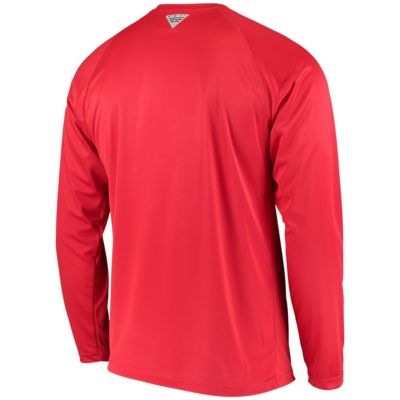 NCAA Georgia Bulldogs Terminal Tackle Omni-Shade Raglan Long Sleeve T-Shirt