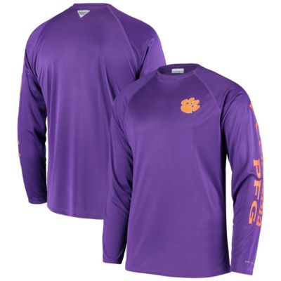 NCAA Clemson Tigers Terminal Tackle Omni-Shade Raglan Long Sleeve T-Shirt