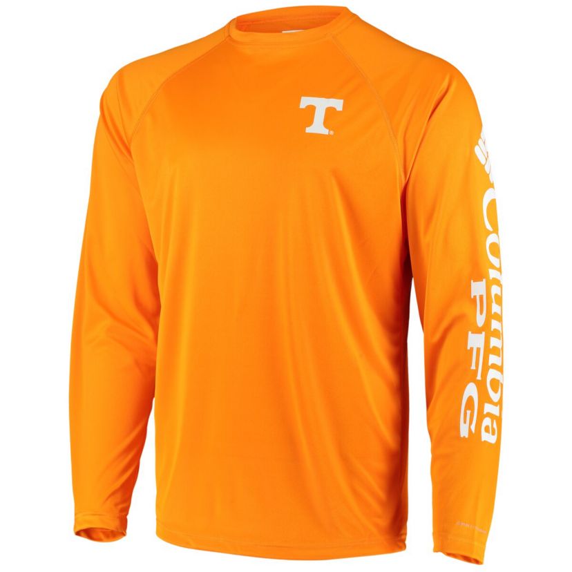 NCAA Tennessee Tennessee Volunteers Terminal Tackle Omni-Shade Raglan Long Sleeve T-Shirt
