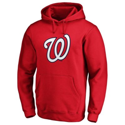 MLB Fanatics Washington Nationals Official Logo Fitted Pullover Hoodie