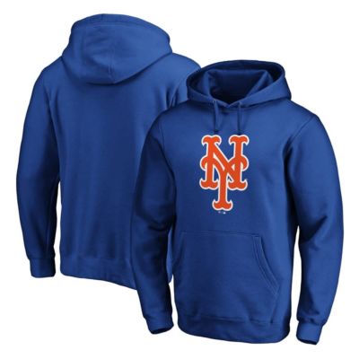 MLB Fanatics New York Mets Official Logo Fitted Pullover Hoodie