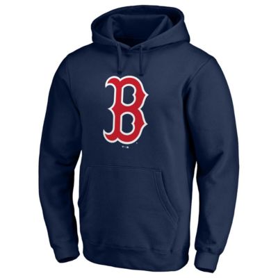 Boston Red Sox MLB Fanatics Official Logo Fitted Pullover Hoodie
