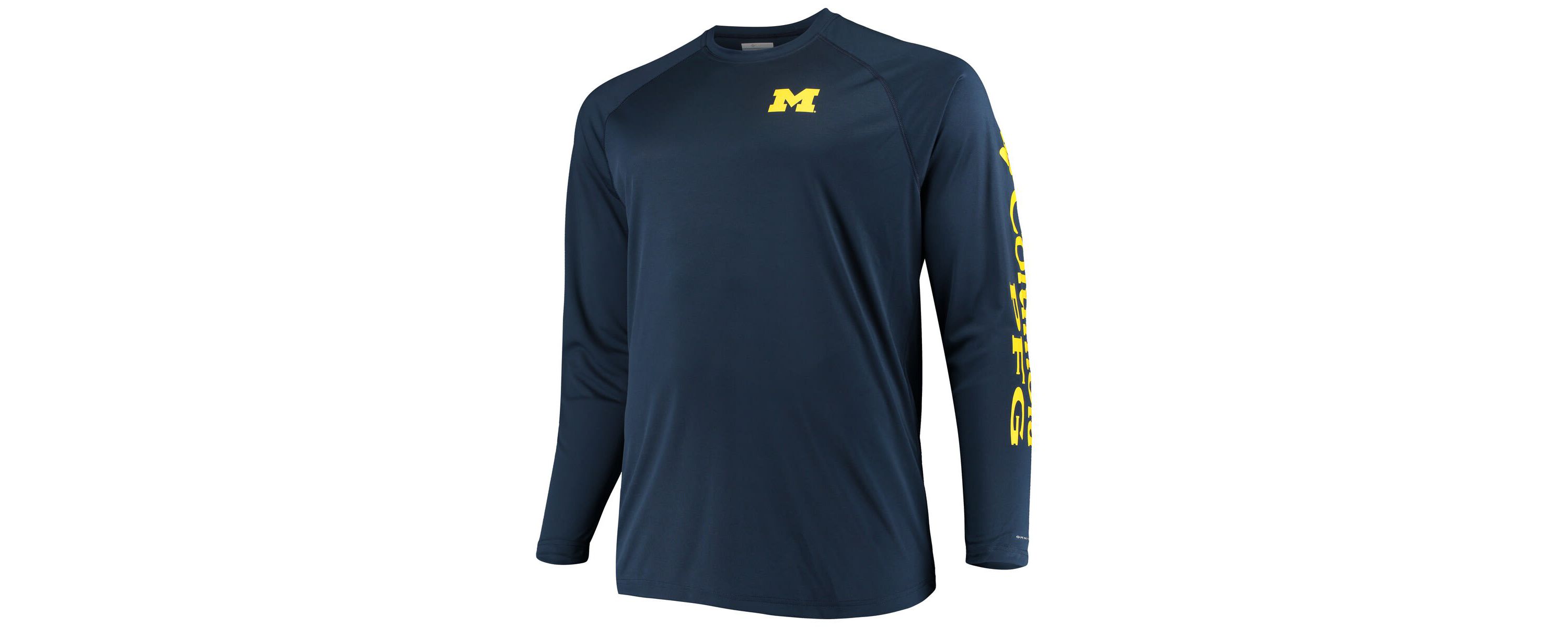 NCAA Michigan Wolverines Big & Tall Terminal Tackle Long Sleeve Omni-Shade T-Shirt