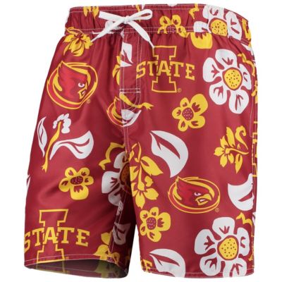 NCAA Iowa State Cyclones Floral Volley Swim Trunks