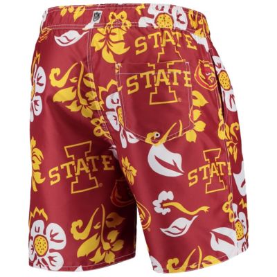 NCAA Iowa State Cyclones Floral Volley Swim Trunks