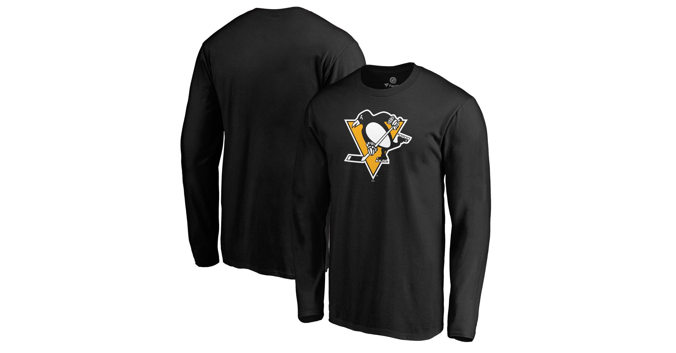NHL Fanatics Pittsburgh Penguins Primary Team Logo Long Sleeve T-Shirt