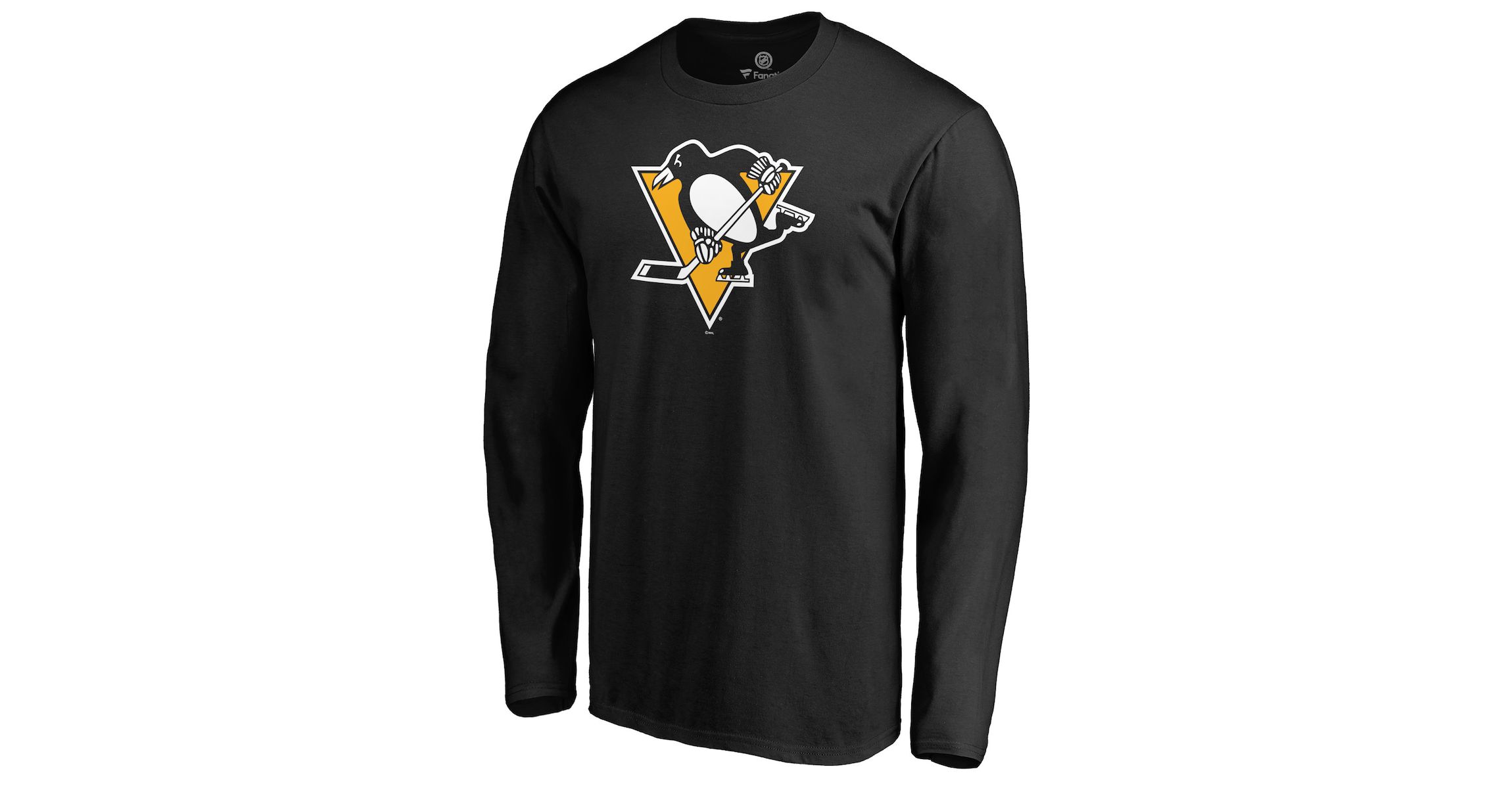 NHL Fanatics Pittsburgh Penguins Primary Team Logo Long Sleeve T-Shirt