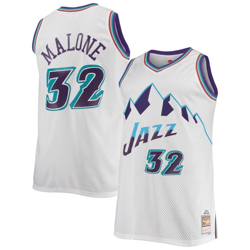 NBA Karl Malone Utah Jazz 1996/97 Big & Tall Hardwood Classics Swingman Jersey