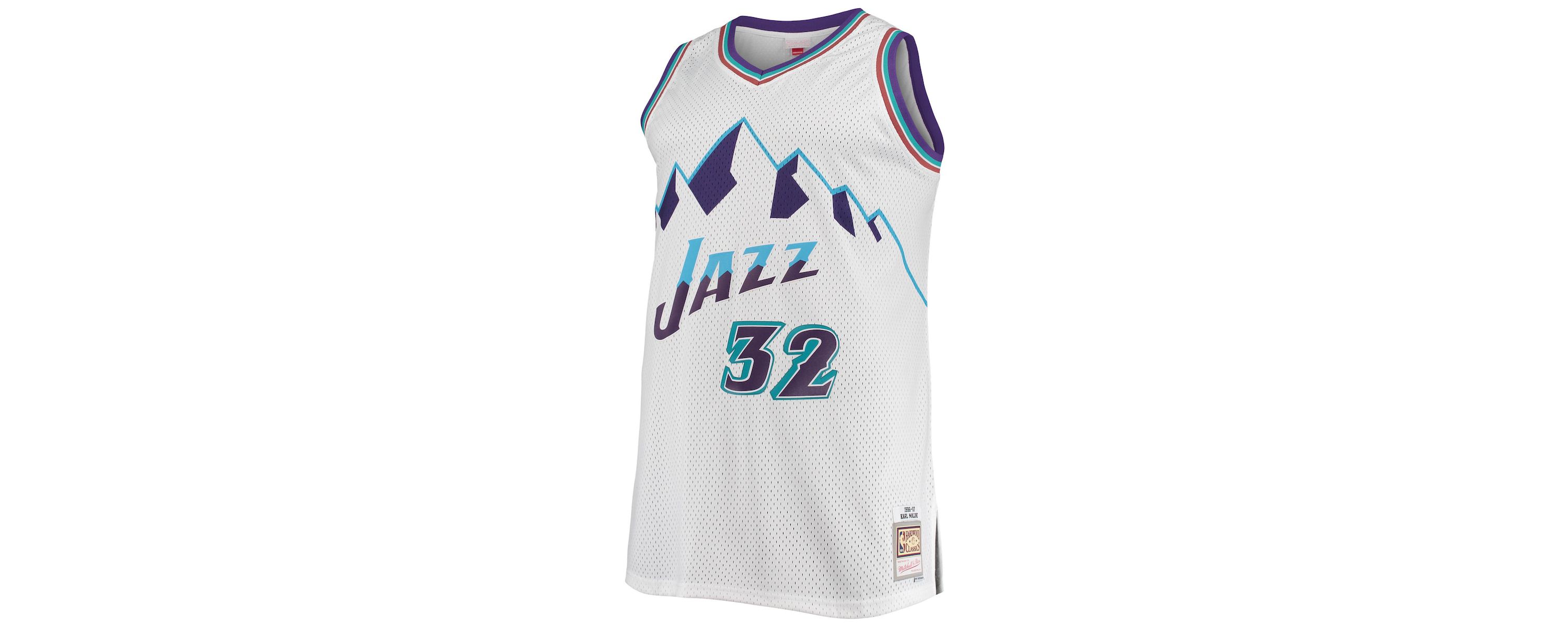 NBA Karl Malone Utah Jazz 1996/97 Big & Tall Hardwood Classics Swingman Jersey