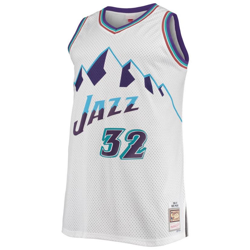 NBA Karl Malone Utah Jazz 1996/97 Big & Tall Hardwood Classics Swingman Jersey