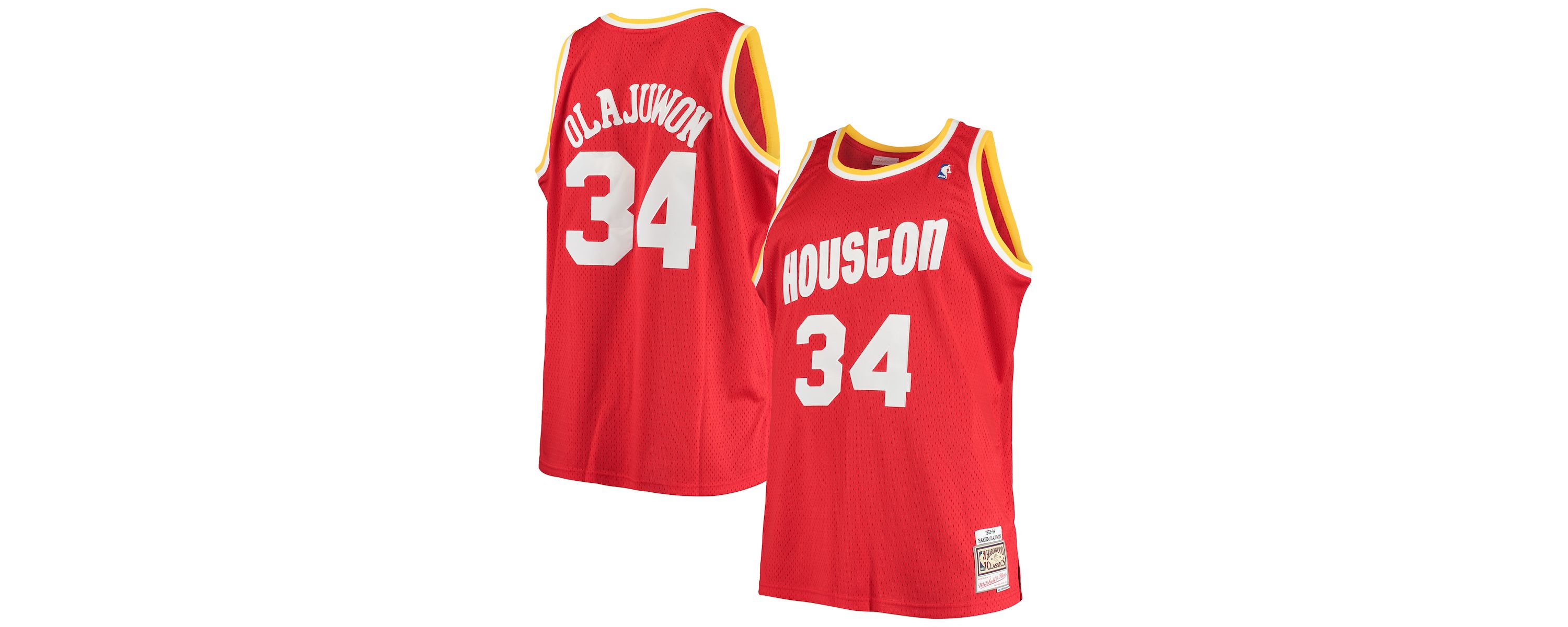 NBA Hakeem Olajuwon Houston Rockets 1993/94 Big & Tall Hardwood Classics Swingman Jersey