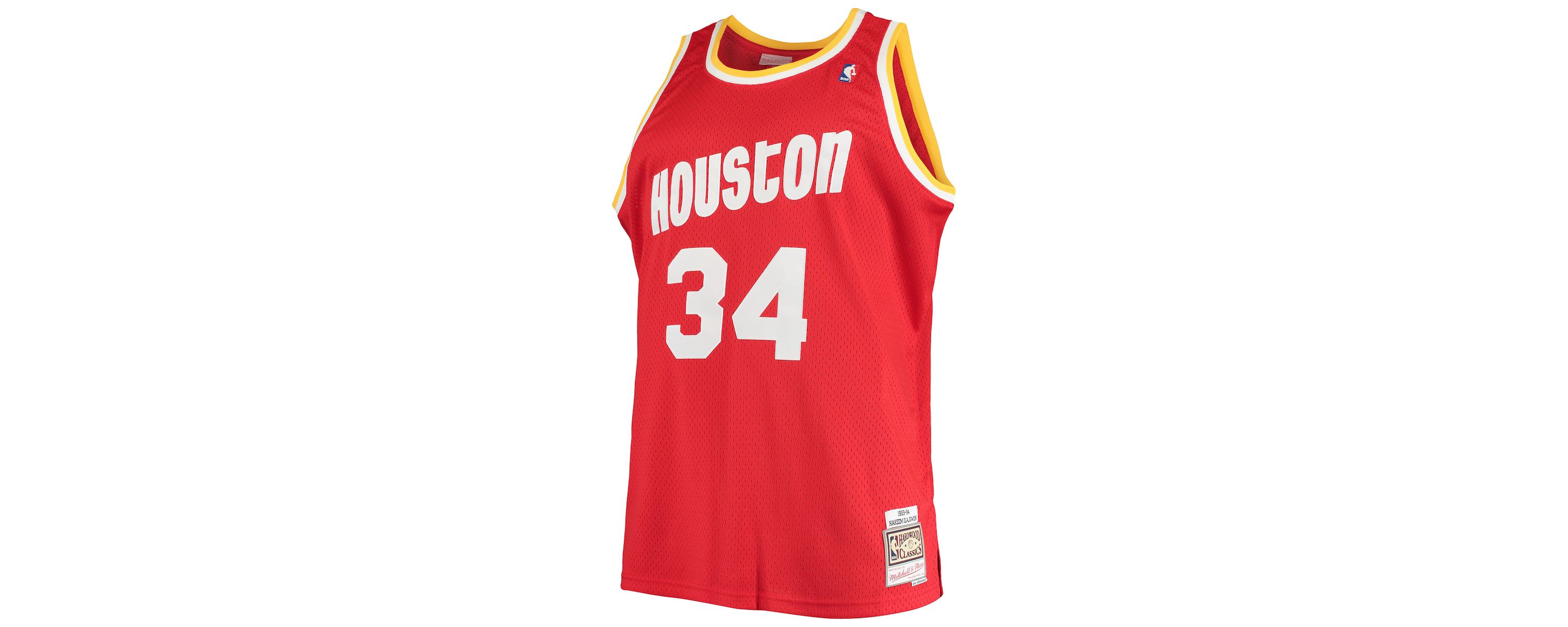 NBA Hakeem Olajuwon Houston Rockets 1993/94 Big & Tall Hardwood Classics Swingman Jersey