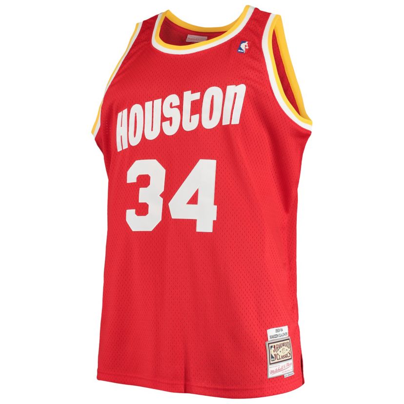 NBA Hakeem Olajuwon Houston Rockets 1993/94 Big & Tall Hardwood Classics Swingman Jersey