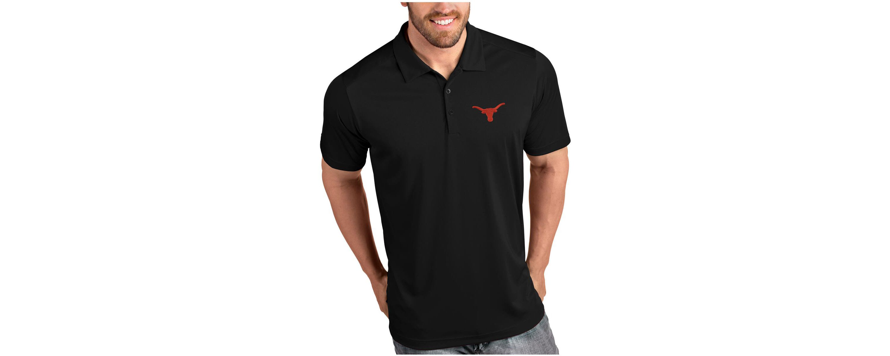NCAA Texas Longhorns Desert Dry Tribute Polo