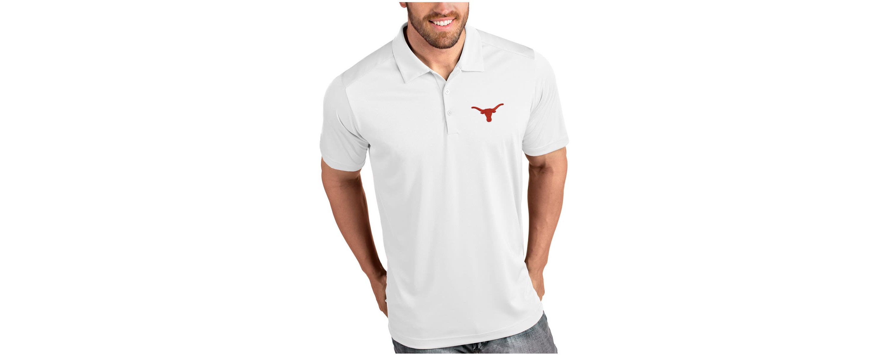 NCAA Texas Longhorns Desert Dry Tribute Polo