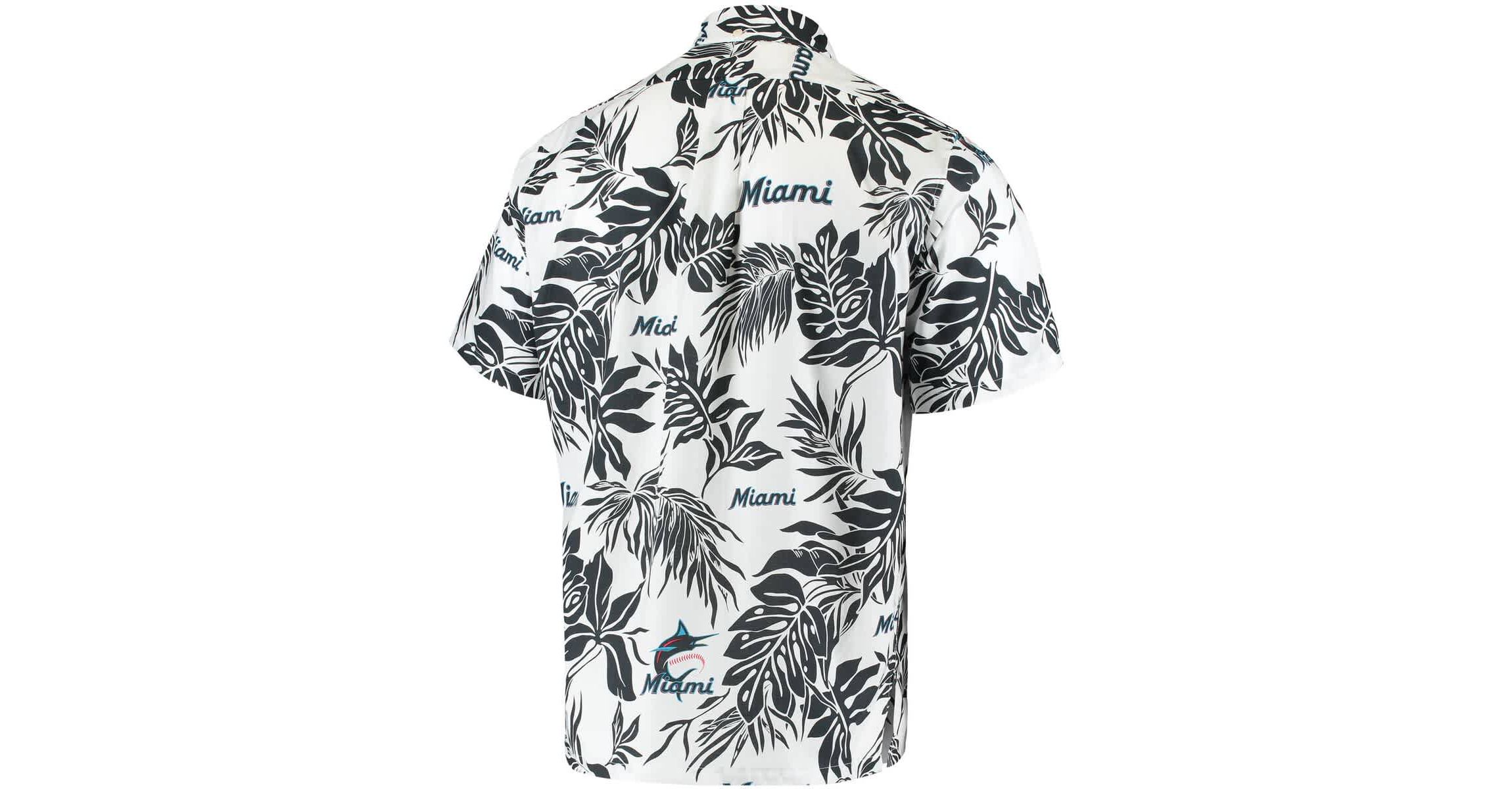 MLB Miami Marlins Aloha Button-Down Shirt