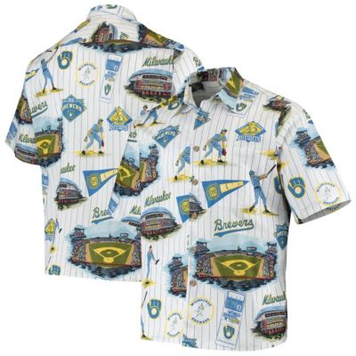 MLB Milwaukee Brewers Scenic Button-Up Shirt