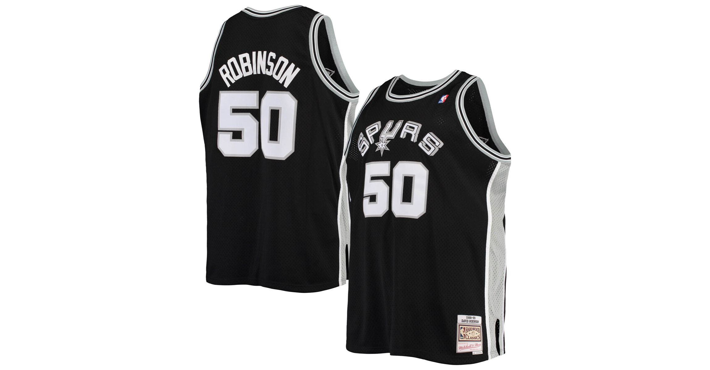 NBA David Robinson San Antonio Spurs 1998/99 Big & Tall Hardwood Classics Swingman Jersey