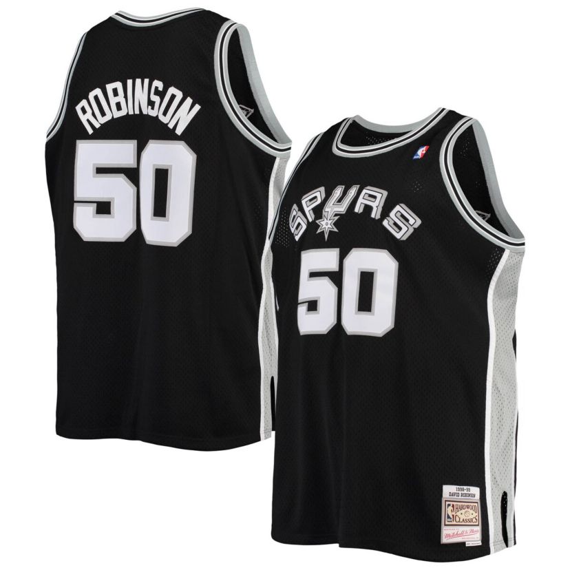 NBA David Robinson San Antonio Spurs 1998/99 Big & Tall Hardwood Classics Swingman Jersey
