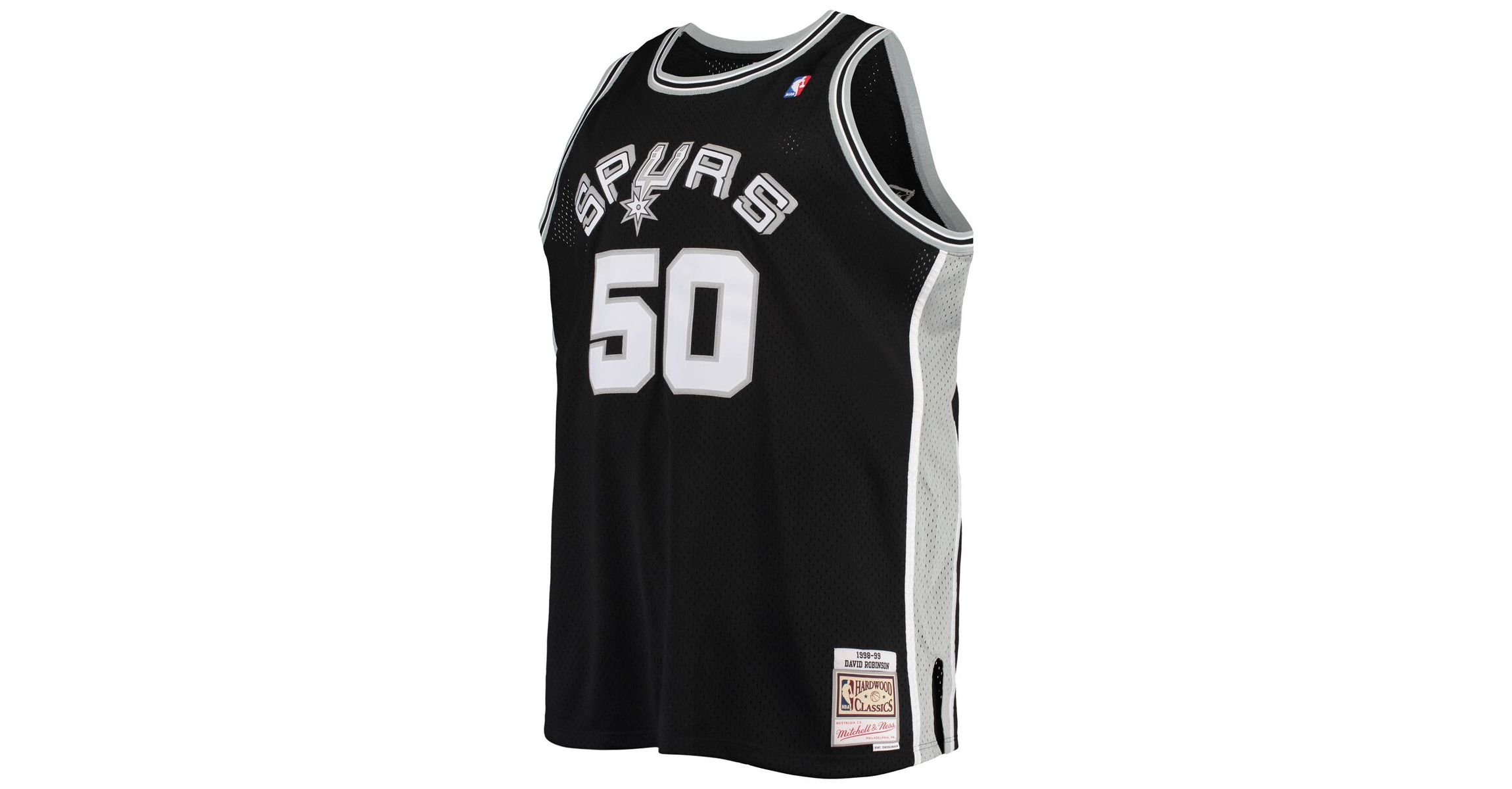 NBA David Robinson San Antonio Spurs 1998/99 Big & Tall Hardwood Classics Swingman Jersey