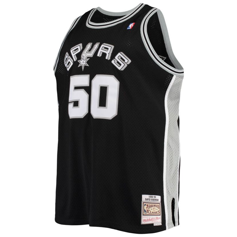 NBA David Robinson San Antonio Spurs 1998/99 Big & Tall Hardwood Classics Swingman Jersey