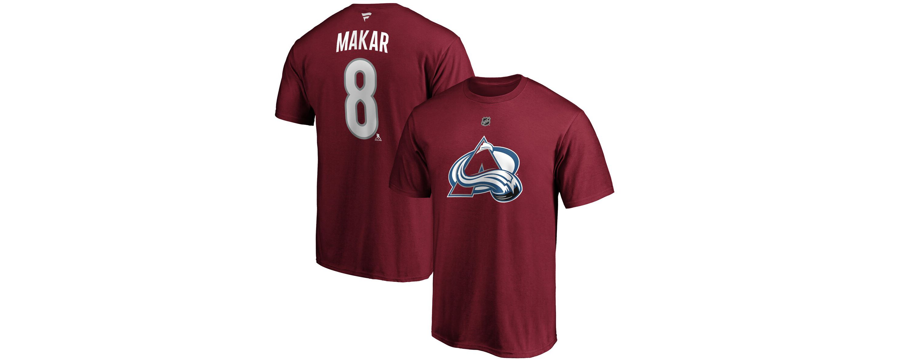 NHL Cale Makar Colorado Avalanche Authentic Stack Player Name & Number T-Shirt