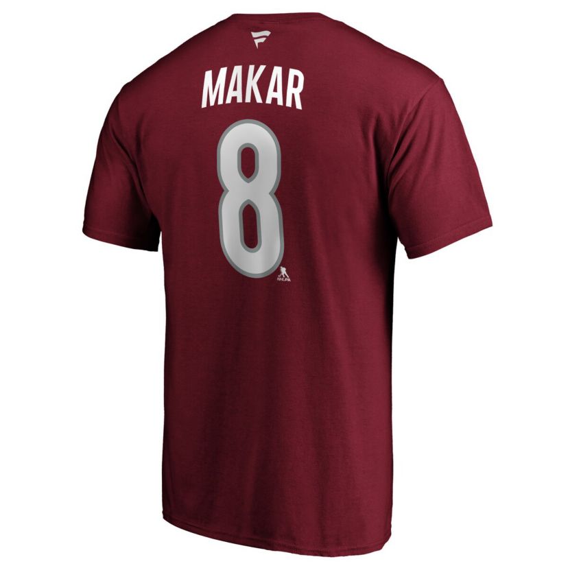 NHL Cale Makar Colorado Avalanche Authentic Stack Player Name & Number T-Shirt