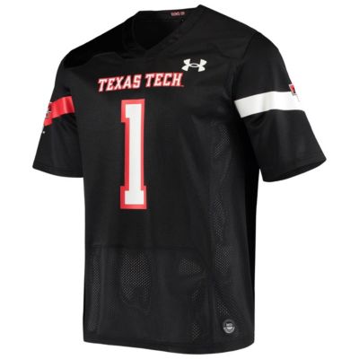 Texas Tech Red Raiders NCAA Under Armour #1 Logo Replica Football Jersey