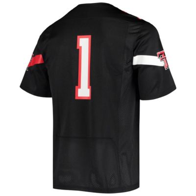 Texas Tech Red Raiders NCAA Under Armour #1 Logo Replica Football Jersey