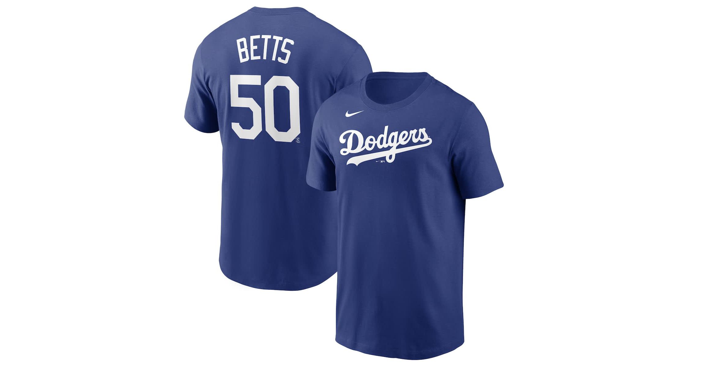 MLB Nike Mookie Betts Los Angeles Dodgers Name & Number T-Shirt