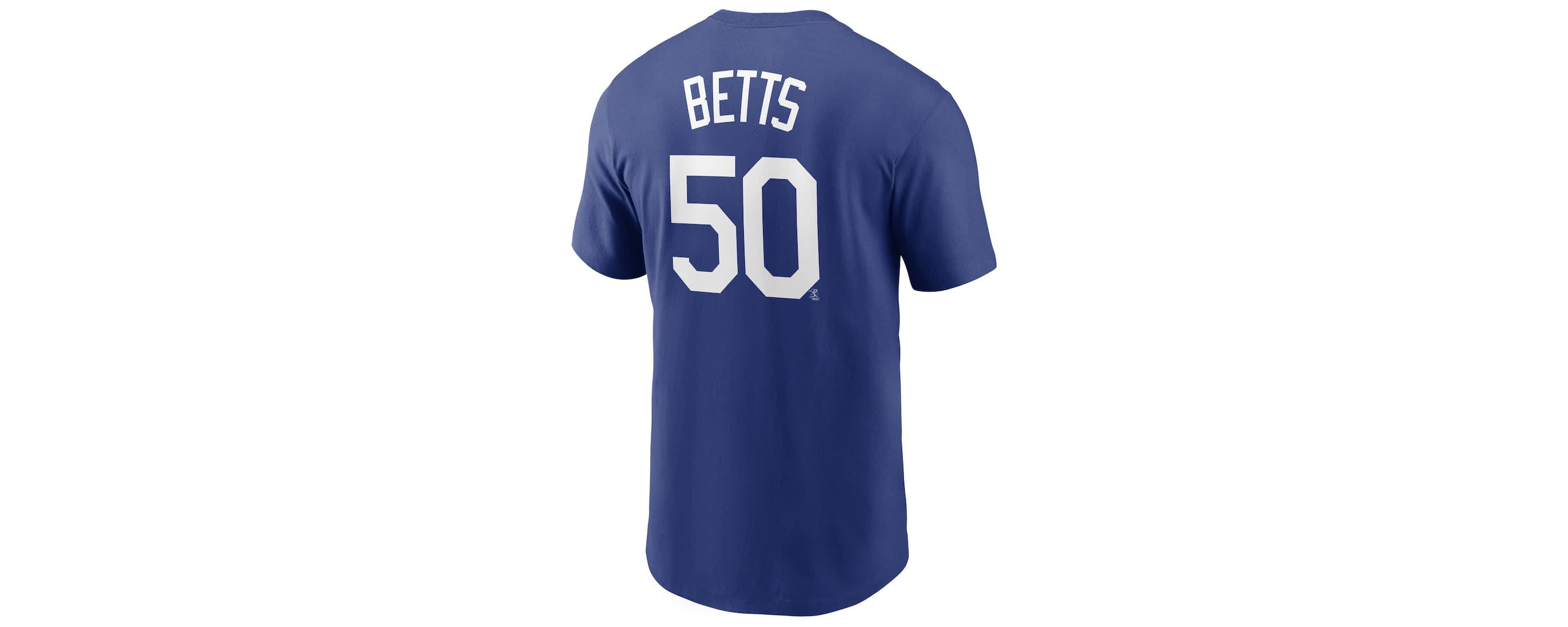 MLB Nike Mookie Betts Los Angeles Dodgers Name & Number T-Shirt