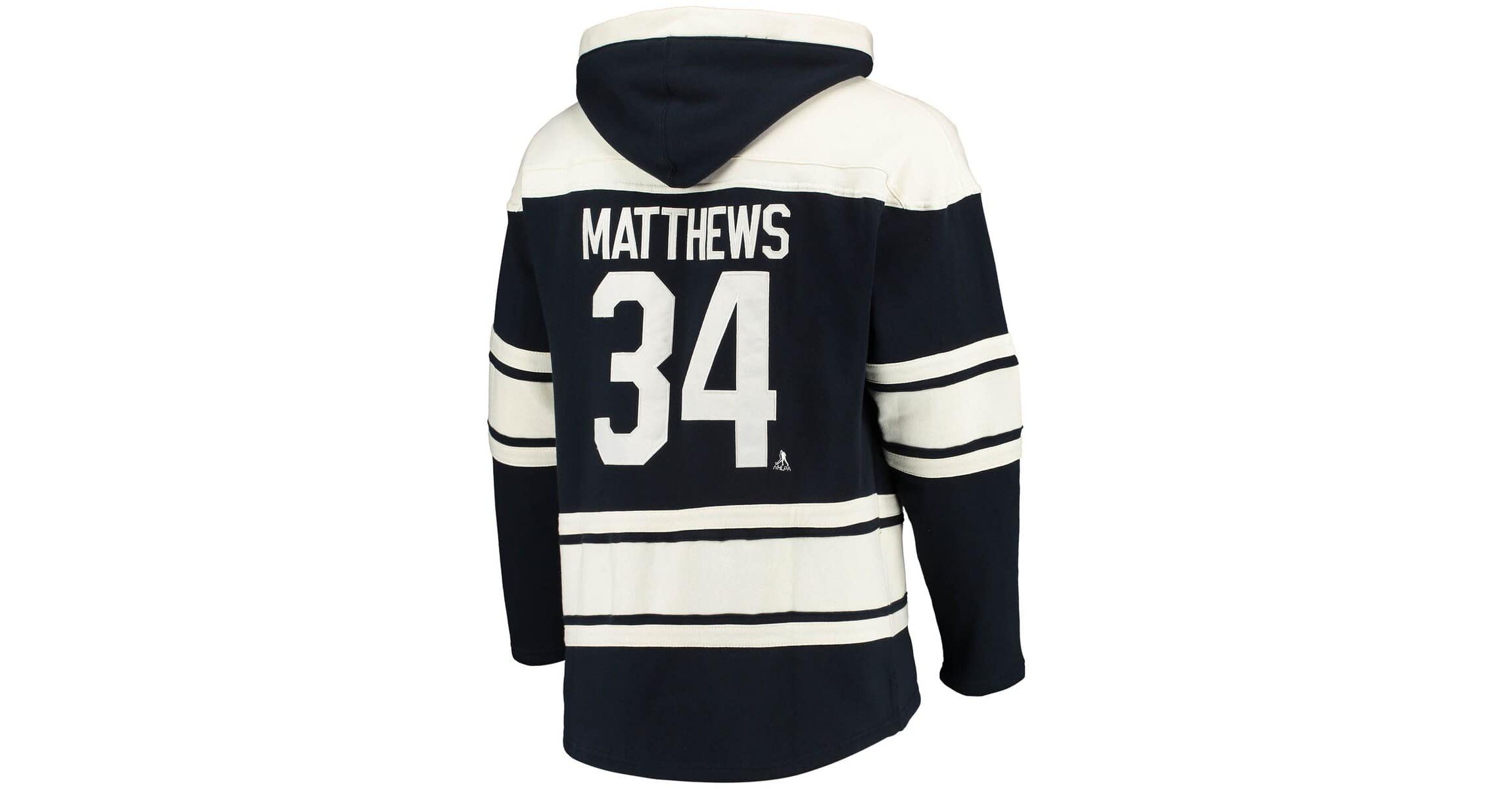 NHL Auston Matthews Toronto Maple Leafs Player Name & Number Lacer Pullover Hoodie